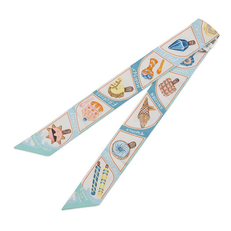 エルメス スカーフ ツイリー ファニー・アイスクリーム Funny Ice Cream HERMES 2024春夏
