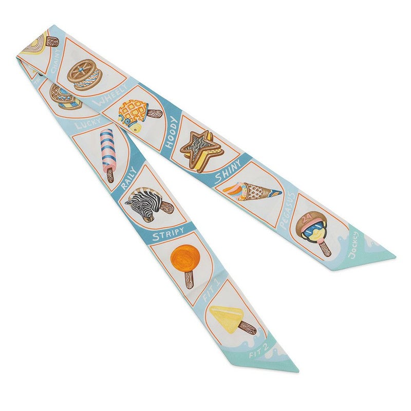 エルメス スカーフ ツイリー ファニー・アイスクリーム Funny Ice Cream HERMES 2024春夏
