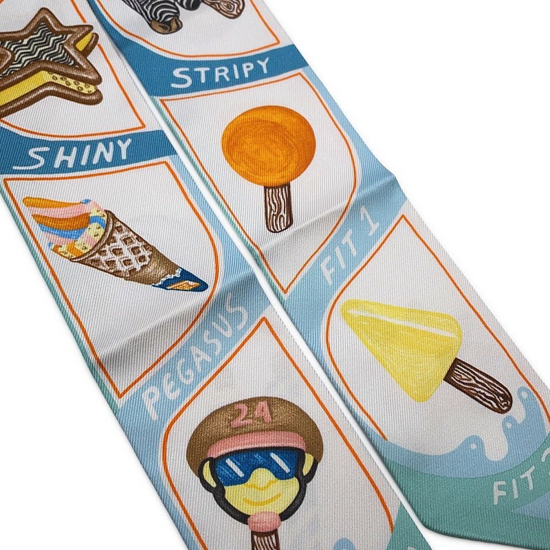 エルメス スカーフ ツイリー ファニー・アイスクリーム Funny Ice Cream HERMES 2024春夏