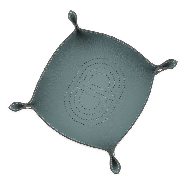 エルメス トレー ヴィド・ポッシュ ミーズ・エ・ルランス ヴェルソ ヴェールフォンセ/ブルーラン/シルバー金具 トリヨンクレマンス B刻印