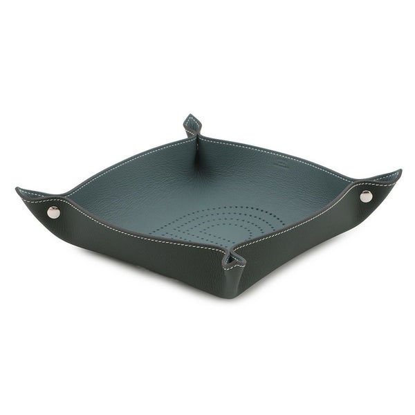 エルメス トレー ヴィド・ポッシュ ミーズ・エ・ルランス ヴェルソ ヴェールフォンセ/ブルーラン/シルバー金具 トリヨンクレマンス B刻印