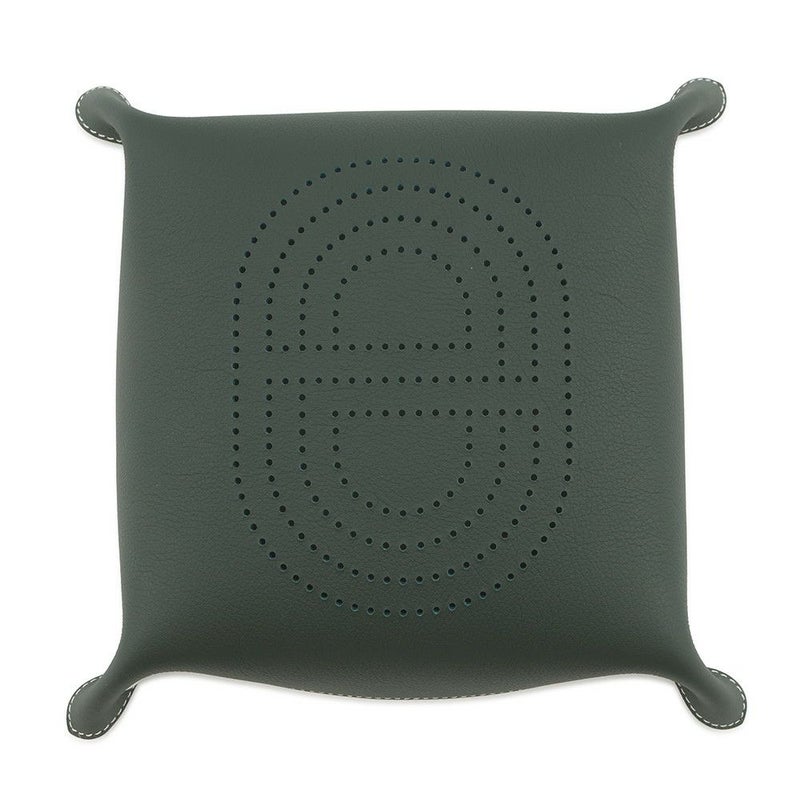 エルメス トレー ヴィド・ポッシュ ミーズ・エ・ルランス ヴェルソ ヴェールフォンセ/ブルーラン/シルバー金具 トリヨンクレマンス B刻印