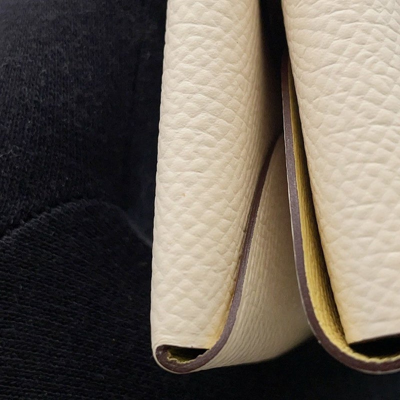 エルメス コインケース カルヴィ デュオ ヴェルソ ナタ/ジョーヌプッサン/シルバー金具 エプソン U刻印