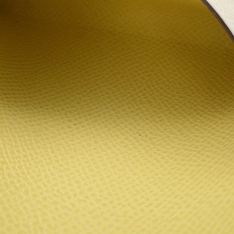 エルメス コインケース カルヴィ デュオ ヴェルソ ナタ/ジョーヌプッサン/シルバー金具 エプソン U刻印