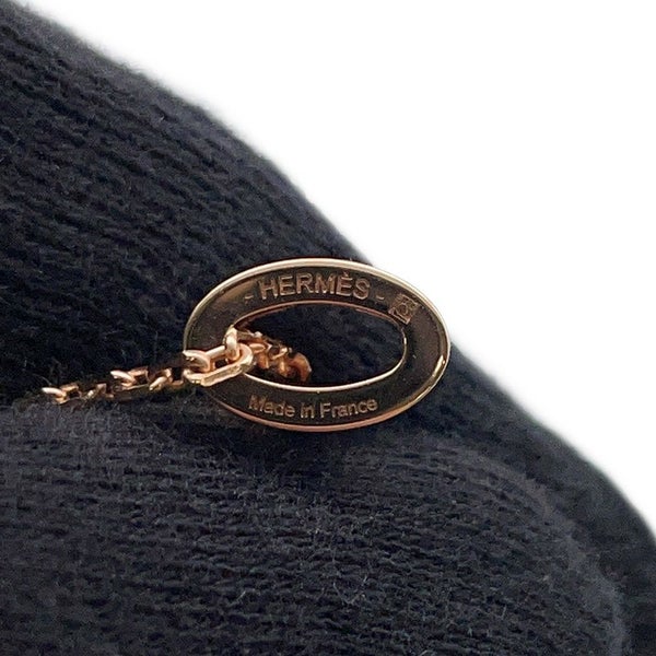 エルメス ネックレス ミニ・ポップアッシュ ヴェールペパーミント/ピンクゴールド金具 アクセサリー ポップH