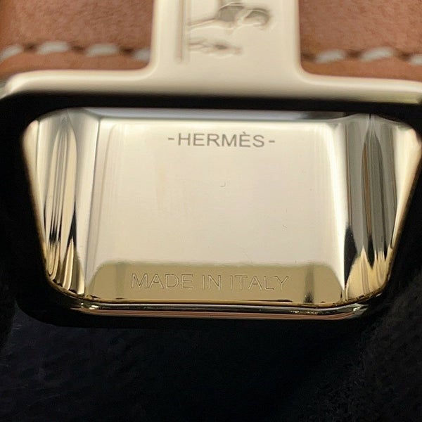 エルメス スカーフリング ボルデュック・セリエ マロン・アルザン/シャンパンゴールド金具 Bolduc HERMES 小物 スカーフホルダー