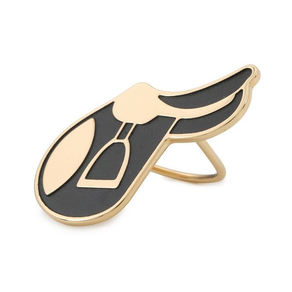 エルメス スカーフリング ア・シュヴァル A Cheval scarf ring スカーフ70用 HERMES スカーフリング 黒 2023秋冬