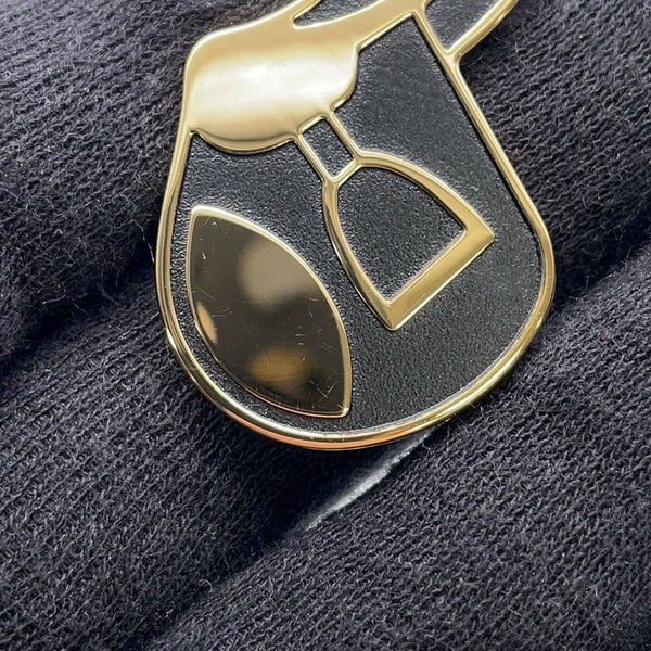 エルメス スカーフリング ア・シュヴァル A Cheval scarf ring スカーフ70用 HERMES スカーフリング 黒 2023秋冬