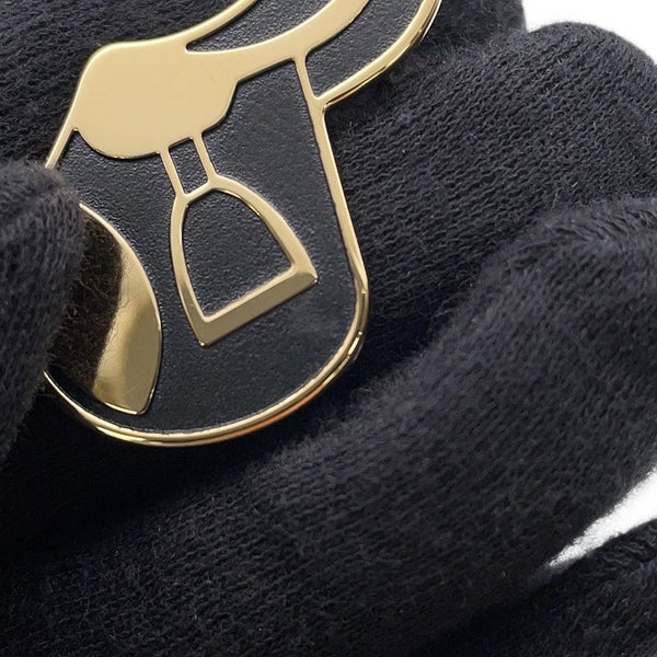 エルメス スカーフリング ア・シュヴァル A Cheval scarf ring スカーフ70用 HERMES スカーフリング 黒 2023秋冬