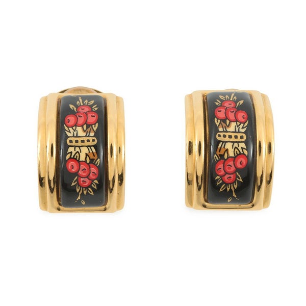 エルメス イヤリング エマイユ 七宝焼き クリップタイプ HERMES アクセサリー