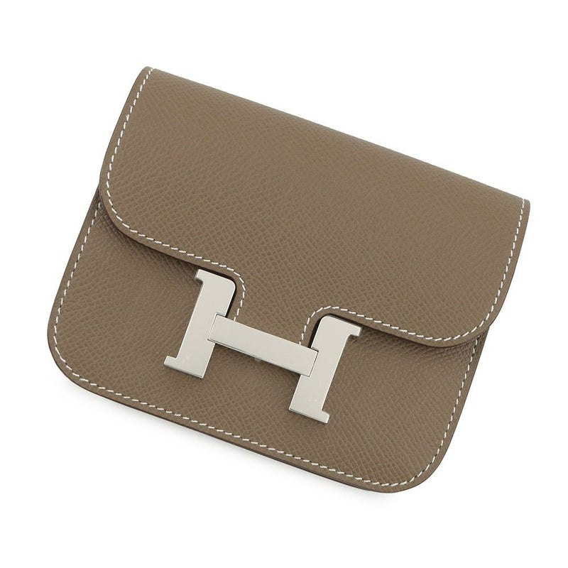 エルメス 財布 コンスタンス スリム エトゥープ/シルバー金具 エプソン W刻印 財布