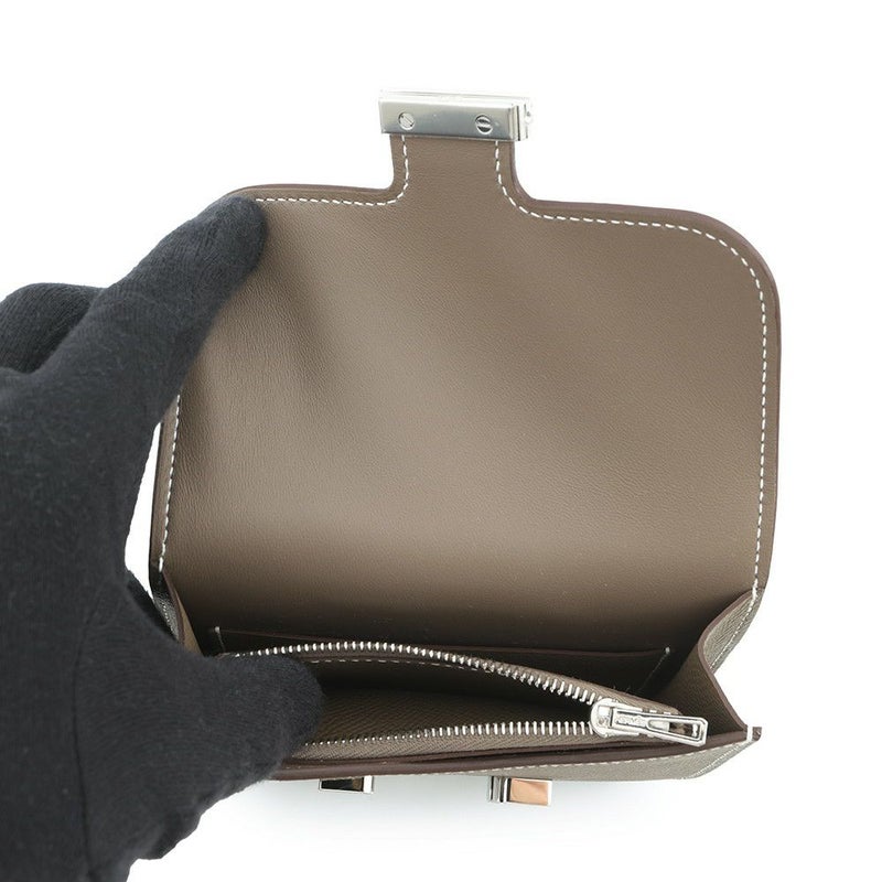 エルメス 財布 コンスタンス スリム エトゥープ/シルバー金具 エプソン W刻印 財布