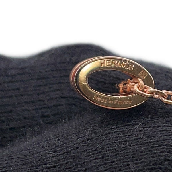 エルメス ネックレス ミニ・ポップアッシュ ロカバール ビューティー/ピンクゴールド金具 HERMES アクセサリー ピンク