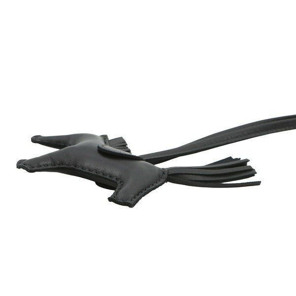 エルメス バッグチャーム ロデオ PM ブラック ラムスキン U刻印 黒