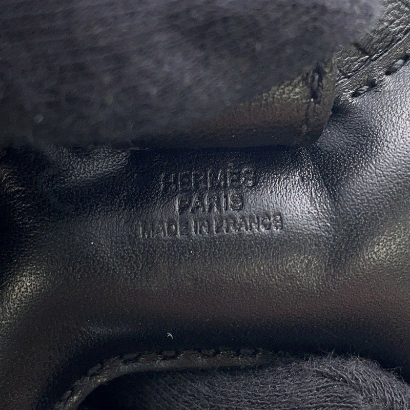 エルメス バッグチャーム ロデオ PM ブラック ラムスキン U刻印 黒