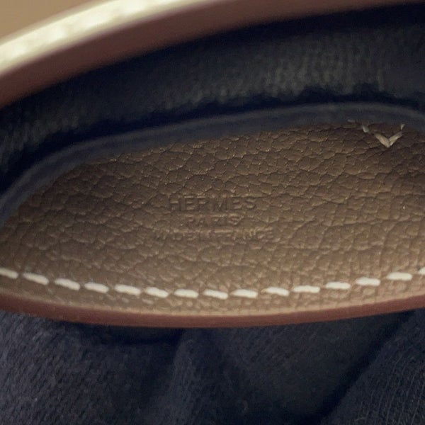 エルメス バッグチャーム ロデオPM ロベオクール ブラック/エトゥープ/クレ ラムスキン K刻印 HERMES チャーム