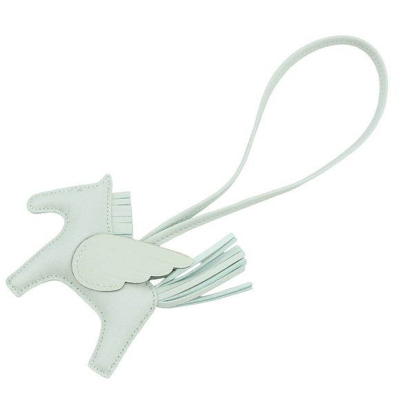 エルメス バッグチャーム ロデオPM ペガサス ヴェールペパーミント ラムスキン W刻印