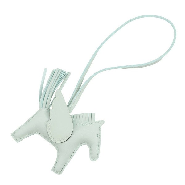 エルメス バッグチャーム ロデオPM ペガサス ヴェールペパーミント ラムスキン W刻印