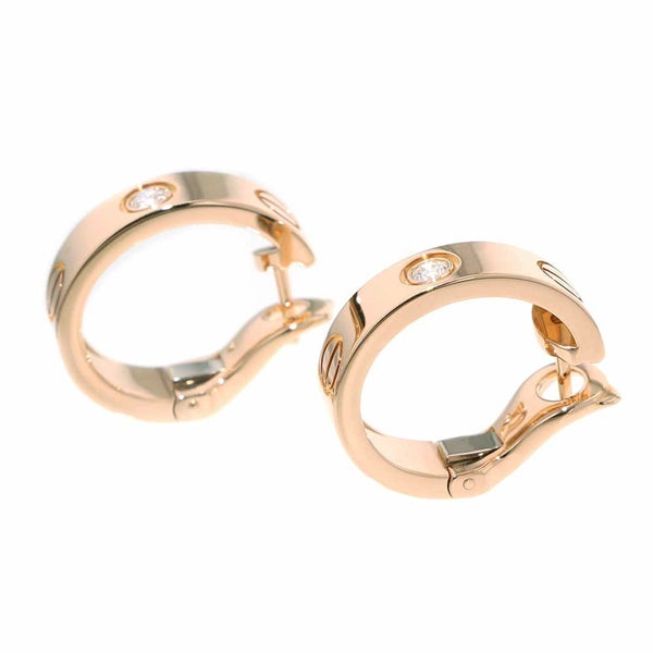 カルティエ ピアス LOVE イヤリング ダイヤモンド 2P 計0.15ct K18PGピンクゴールド B8301218 Cartier ラブ ジュエリー