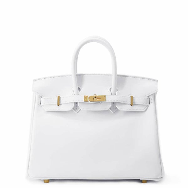エルメス バーキン25 ニューホワイト/ゴールド金具 スイフト W刻印 HERMES Birkin ハンドバッグ 白