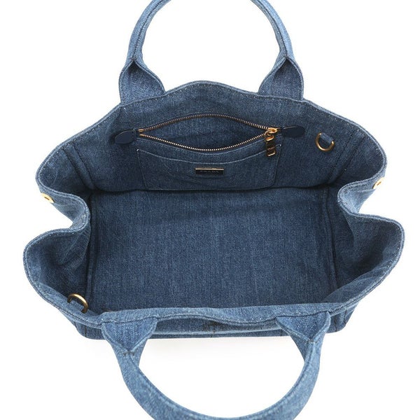 プラダ トートバッグ カナパ CANAPA ミディアム デニム 1BG642 PRADA 2way