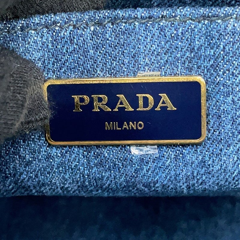 プラダ トートバッグ カナパ CANAPA ミディアム デニム 1BG642 PRADA 2way