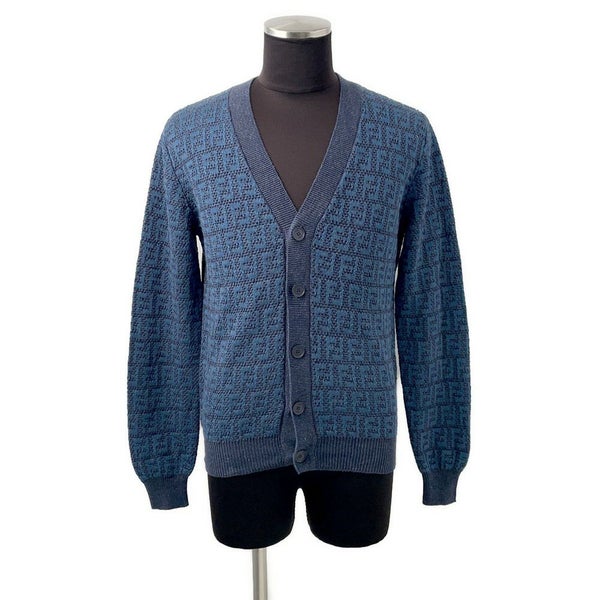 フェンディ カーディガン FFロゴ リネン メンズサイズ44 FZC433 FENDI トップス