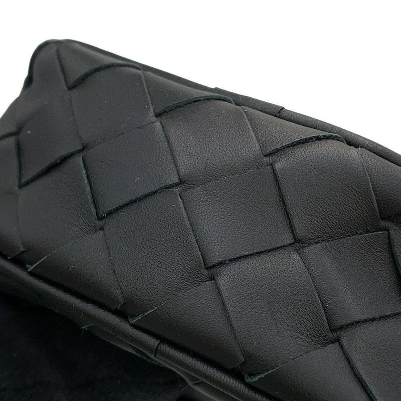 ボッテガヴェネタ ショルダーバッグ イントレチャート カセット ミニクロスボディバッグ 743214 BOTTEGA VENETA 黒