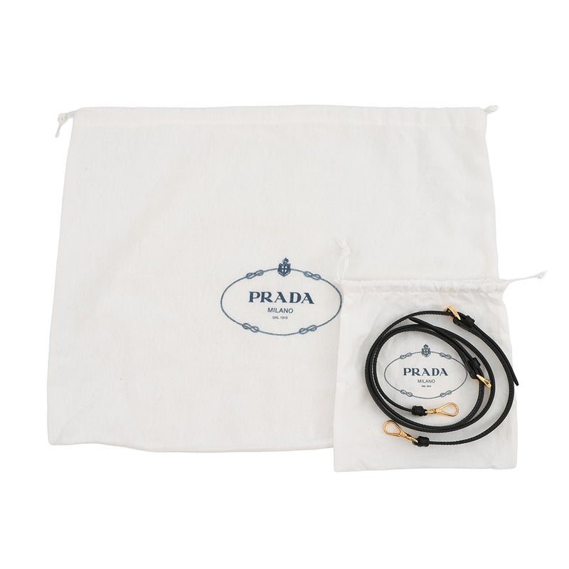 プラダ ハンドバッグ Re-Nylon デュエット バケット ナイロン 1BH038 PRADA 2way 黒