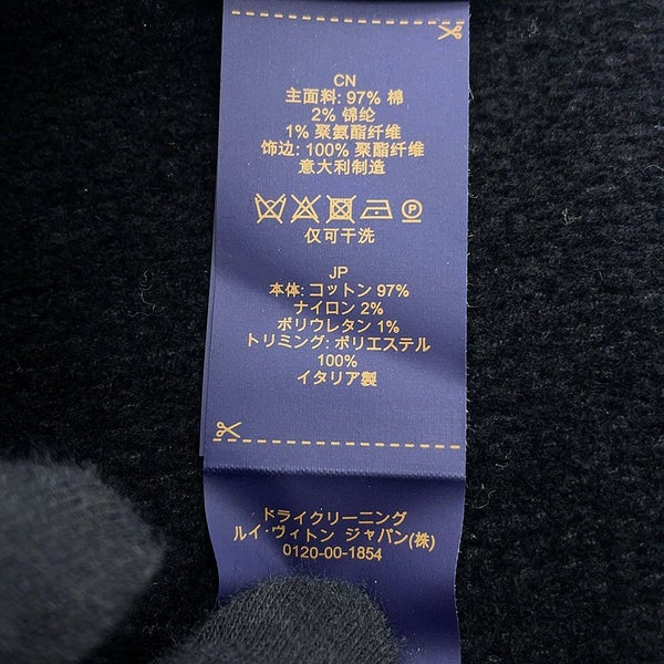 ルイヴィトン ニット帽 ビーニー・LV クラッシュ モノグラム コットン サイズS M96194 ヴィトン 帽子 ブラック 黒