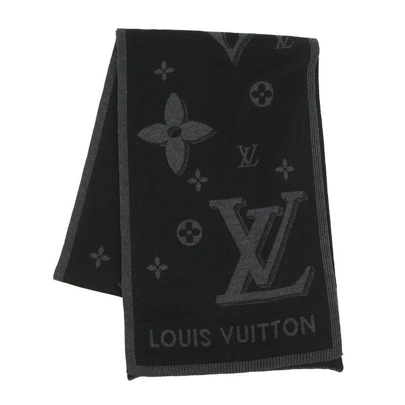 ルイヴィトン マフラー LV ギャラクシー ウール M93299 LOUIS VUITTON ブラック 黒