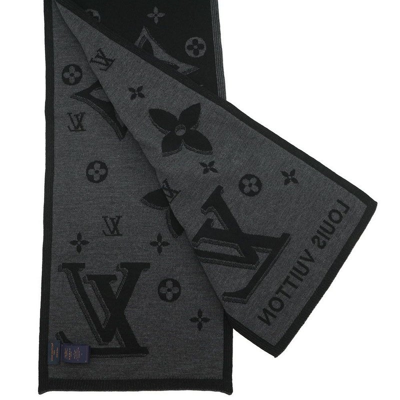 ルイヴィトン マフラー LV ギャラクシー ウール M93299 LOUIS VUITTON ブラック 黒