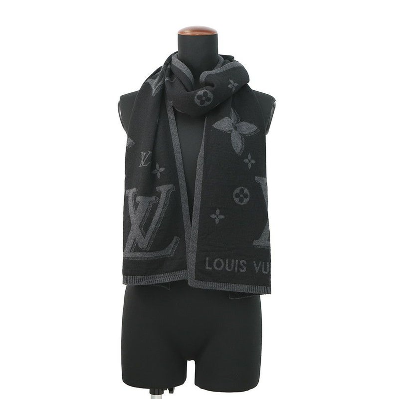 ルイヴィトン マフラー LV ギャラクシー ウール M93299 LOUIS VUITTON ブラック 黒