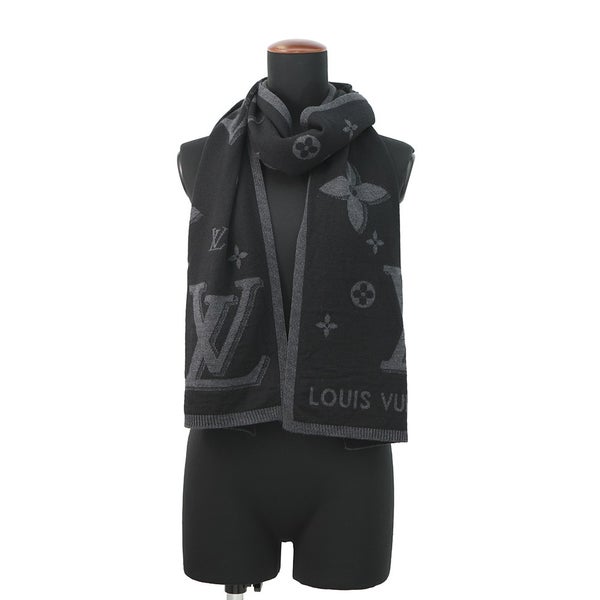 ルイヴィトン マフラー LV ギャラクシー ウール M93299 LOUIS VUITTON ブラック 黒
