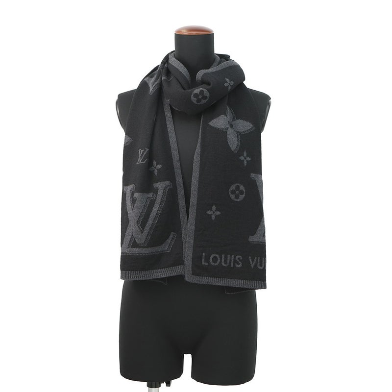 ルイヴィトン マフラー LV ギャラクシー ウール M93299 LOUIS VUITTON ブラック 黒