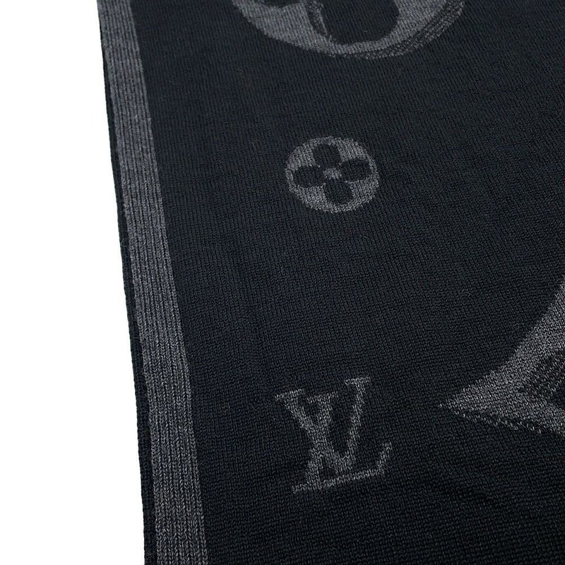 ルイヴィトン マフラー LV ギャラクシー ウール M93299 LOUIS VUITTON ブラック 黒