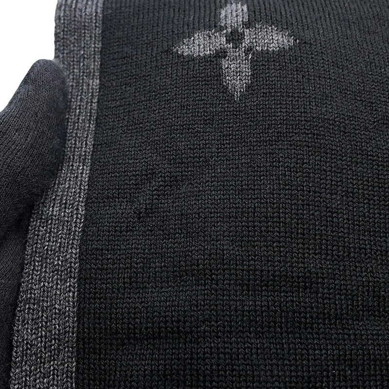 ルイヴィトン マフラー LV ギャラクシー ウール M93299 LOUIS VUITTON ブラック 黒