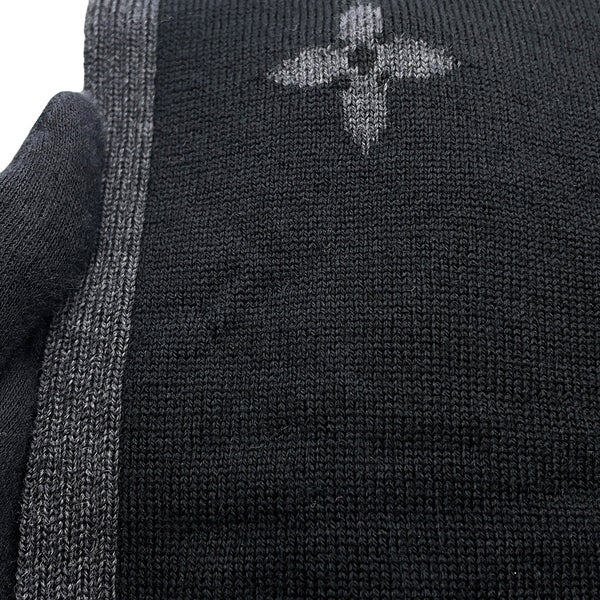 ルイヴィトン マフラー LV ギャラクシー ウール M93299 LOUIS VUITTON ブラック 黒