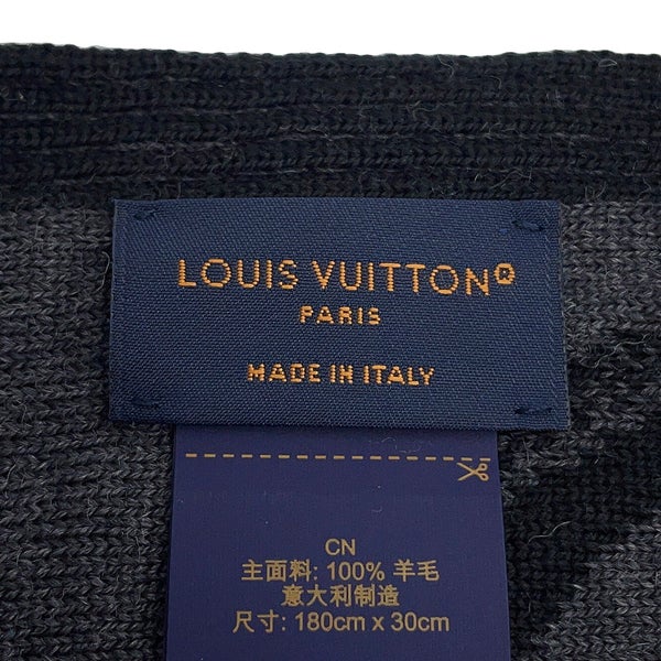 ルイヴィトン マフラー LV ギャラクシー ウール M93299 LOUIS VUITTON ブラック 黒