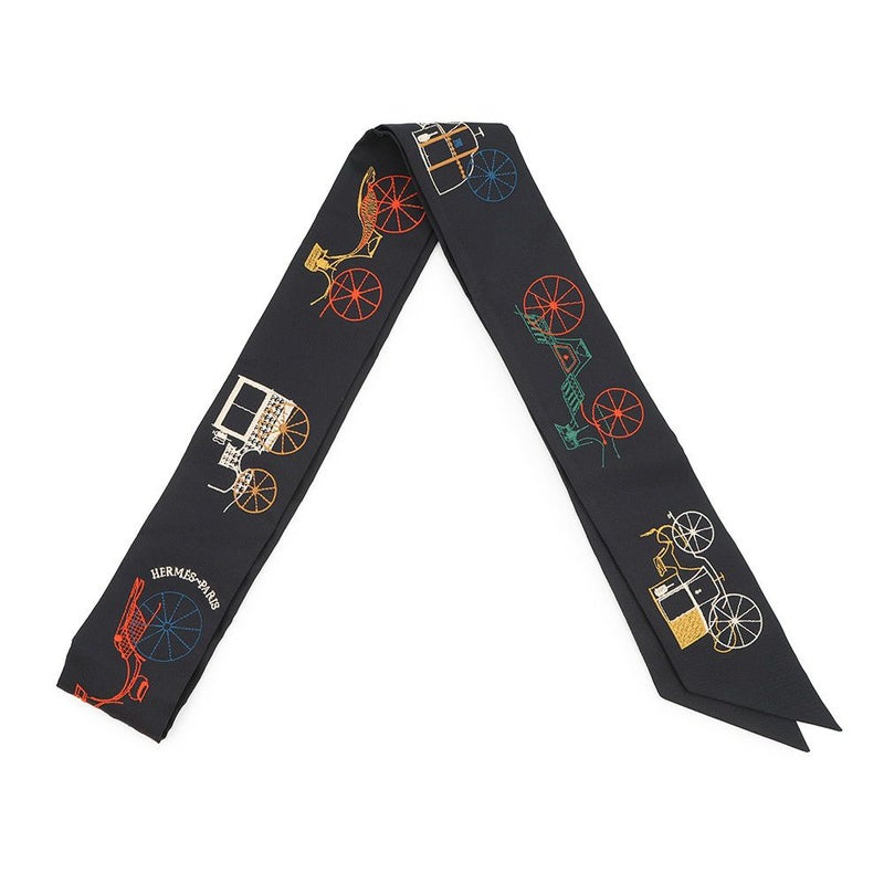 エルメス スカーフ ツイリー ロング ア・トゥ・ベルリンヌ A Toute Berline シルク HERMES 2025秋冬