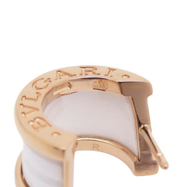 ブルガリ ピアス ビーゼロワン B-zero1 ピアス K18PGピンクゴールド/ホワイトセラミック 346464 BVLGARI