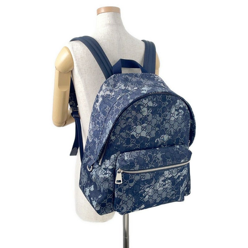 グッチ リュック GGデニム ラージ バックパック 849008 GUCCI ダークブルー