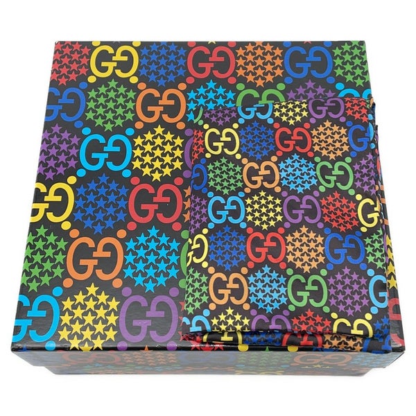 グッチ ショルダーバッグ GGサイケデリック 774161 GUCCI 黒 ミニバッグ