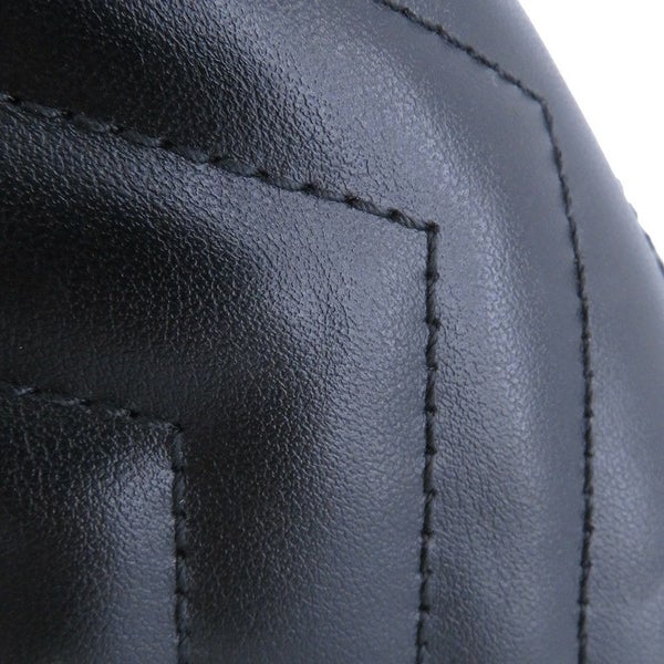 グッチ チェーンショルダーバッグ GGマーモント キルティング レザー 443497 GUCCI バッグ 黒