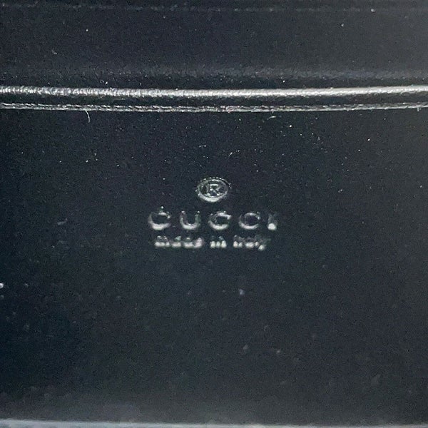 グッチ チェーンウォレット GGマーモント レザー 474575 GUCCI 財布 ダブルG 黒