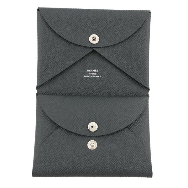 エルメス コインケース カルヴィ デュオ アルドワーズ/シルバー金具 エプソン K刻印 HERMES 財布