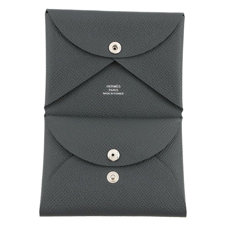 エルメス コインケース カルヴィ デュオ アルドワーズ/シルバー金具 エプソン K刻印 HERMES 財布