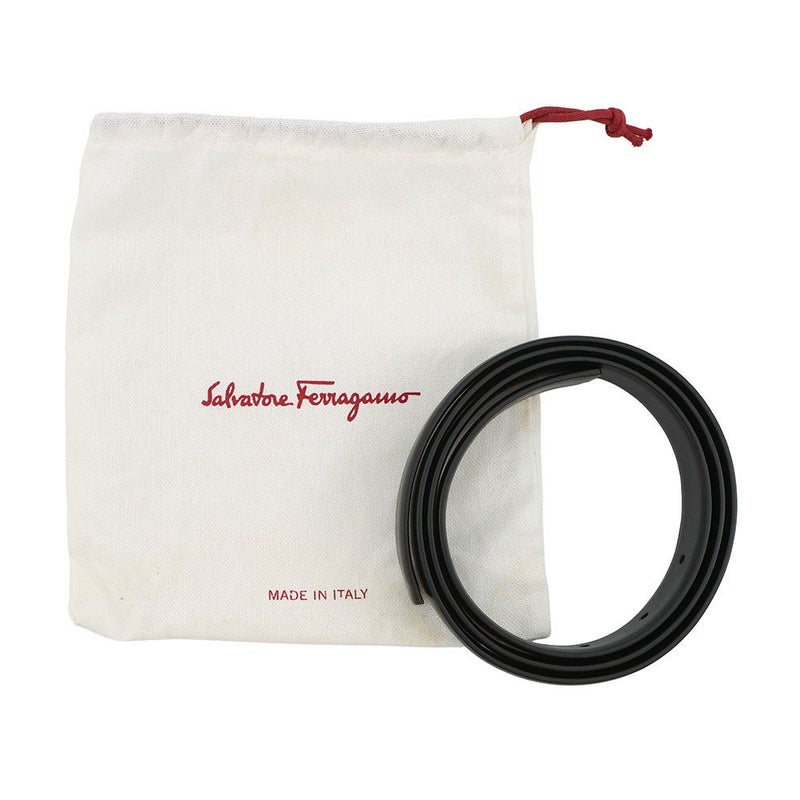 サルヴァトーレ・フェラガモ ベルト ガンチーニ レザー メンズサイズ100 Ferragamo 黒