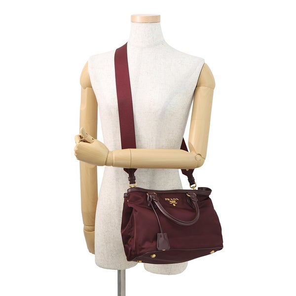 プラダ ハンドバッグ TESSUTO SOFT ナイロン レザー 1BA172 PRADA 2way