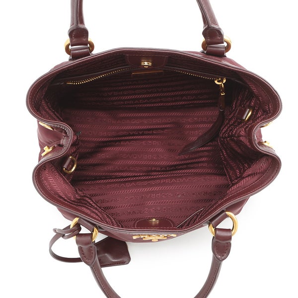 プラダ ハンドバッグ TESSUTO SOFT ナイロン レザー 1BA172 PRADA 2way